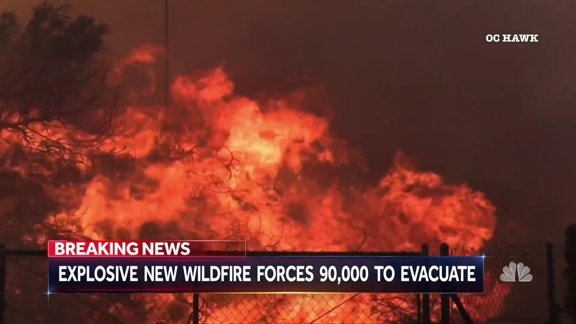 News on Wildfires Causing Families to Evacuate